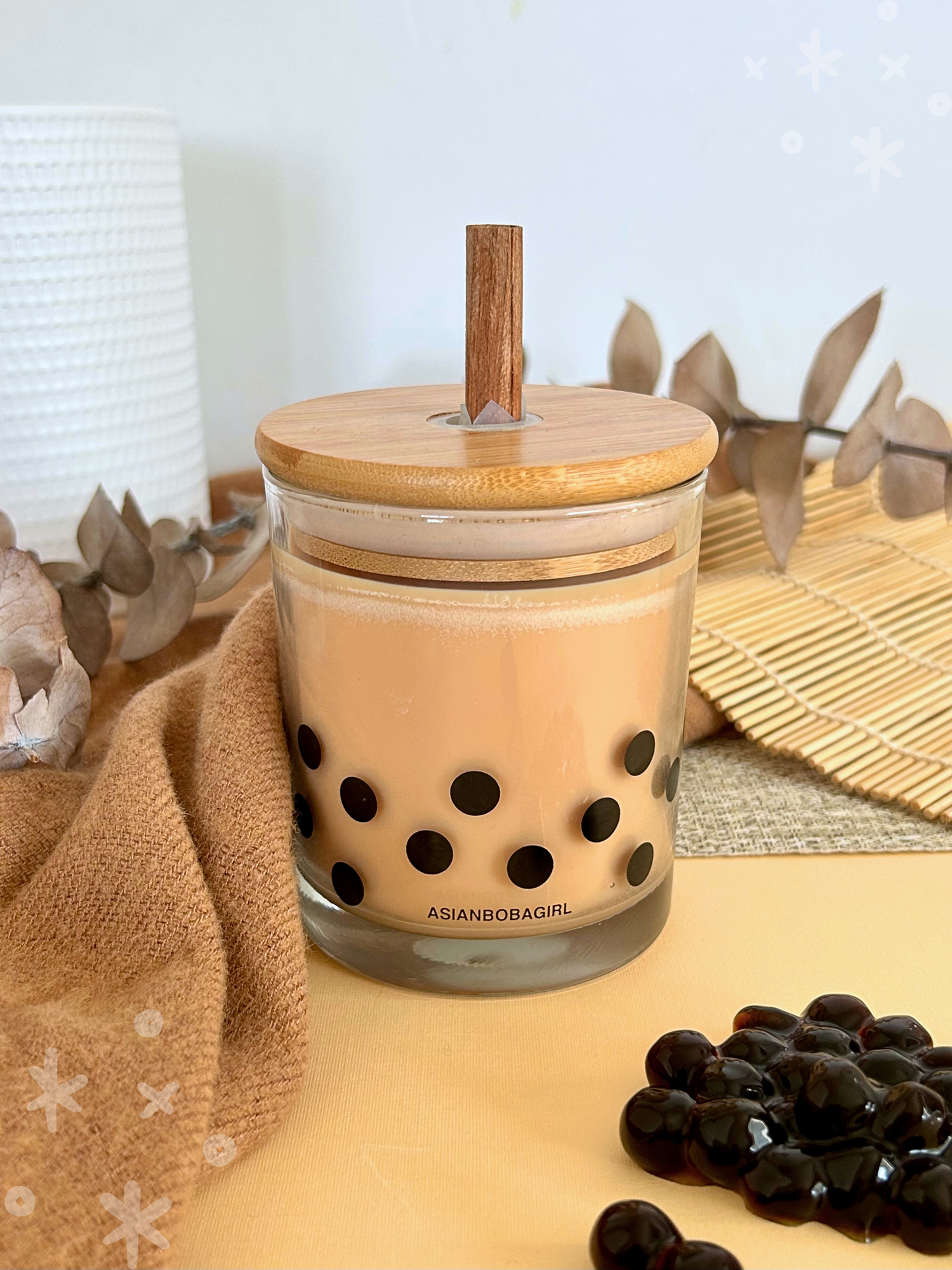 Boba Straw Candles