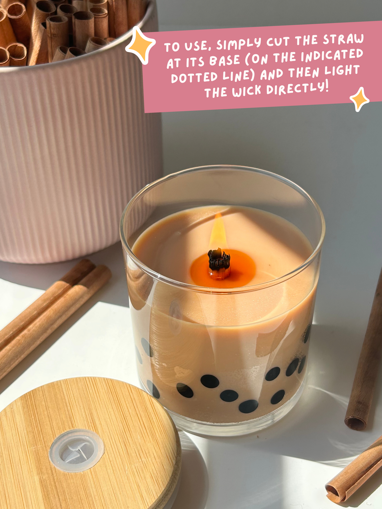 Earl Grey Straw Candle