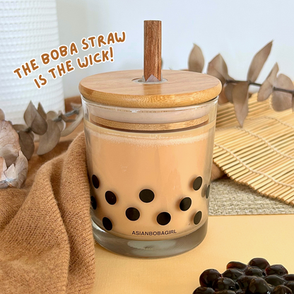 Boba Straw Candle