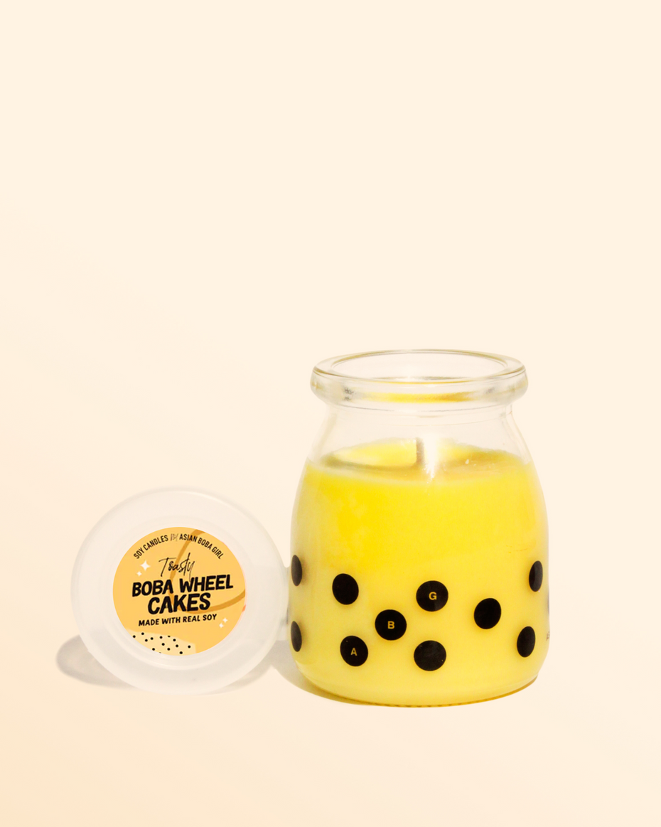 Boba Wheel Cake Candle