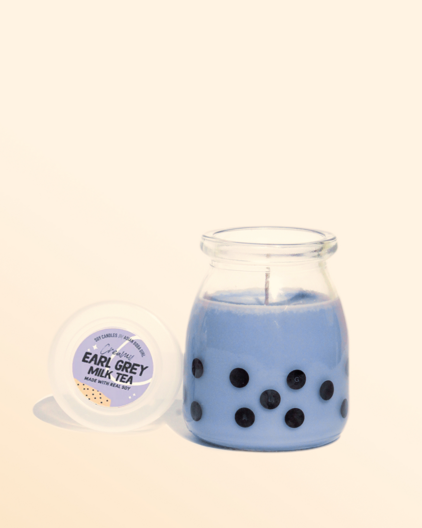 Earl Grey Boba Candle