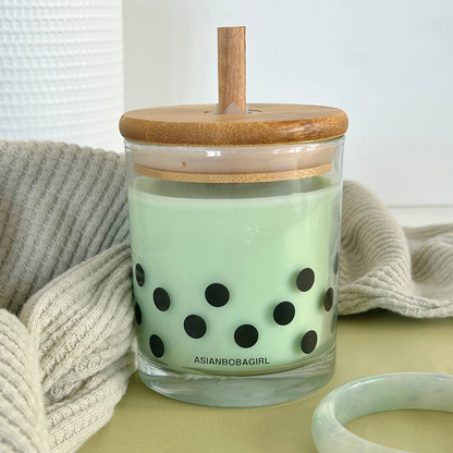 Imperial Jade Straw Candle