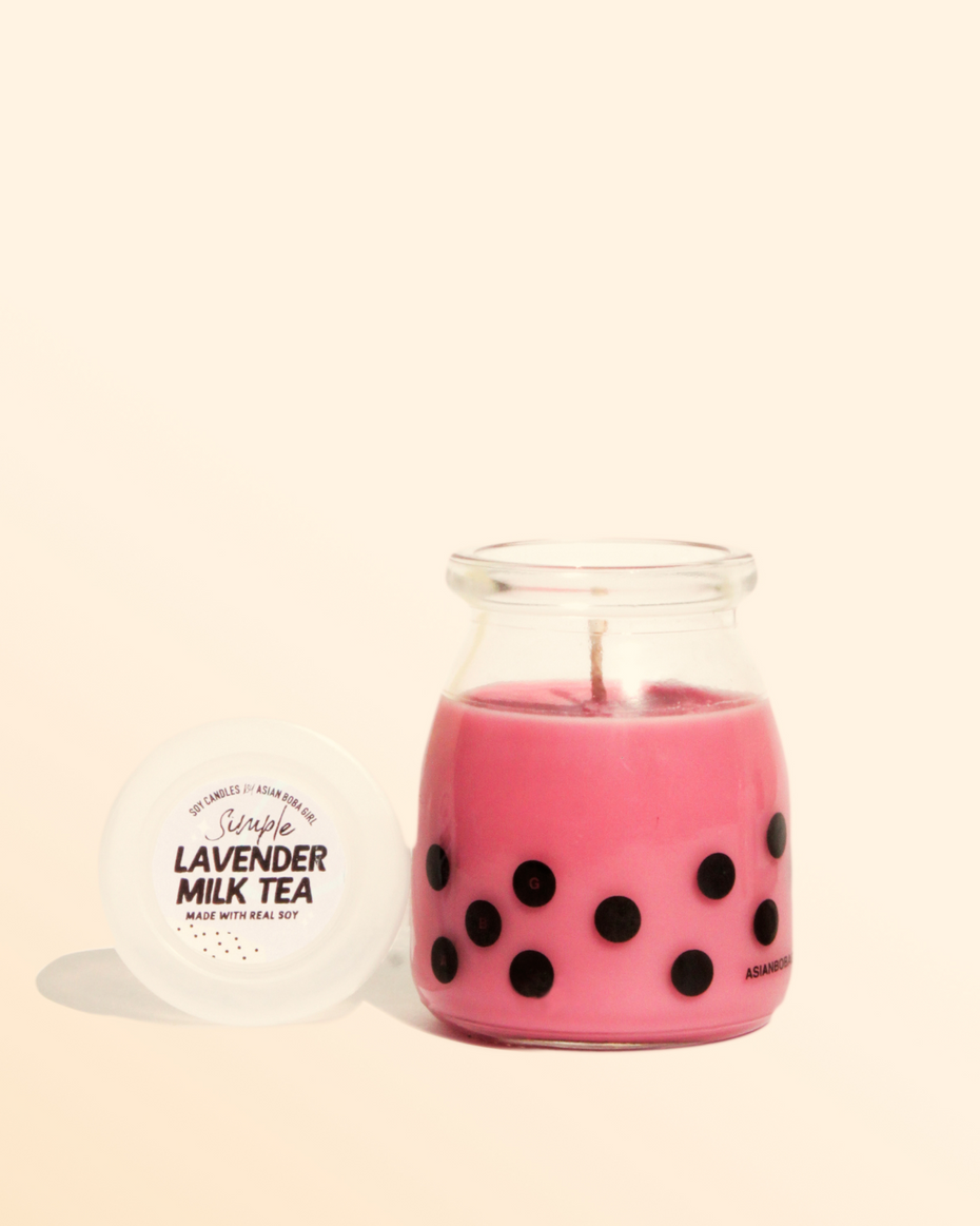 Lavender Tea Boba Candle