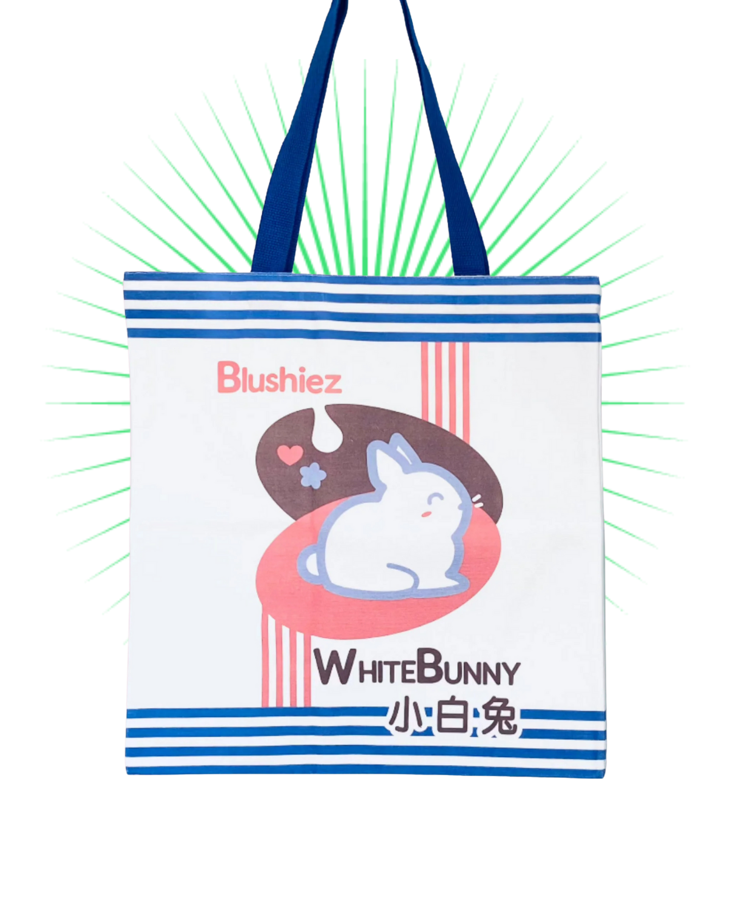 White Bunny Canvas Bag