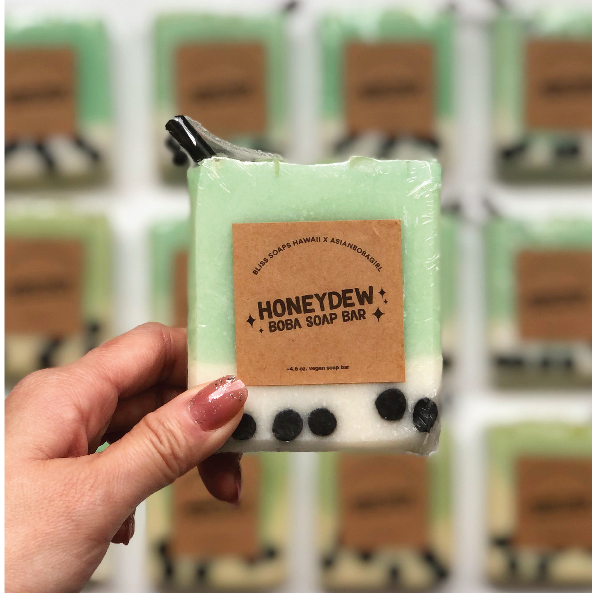 Handmade Honeydew Boba Soap