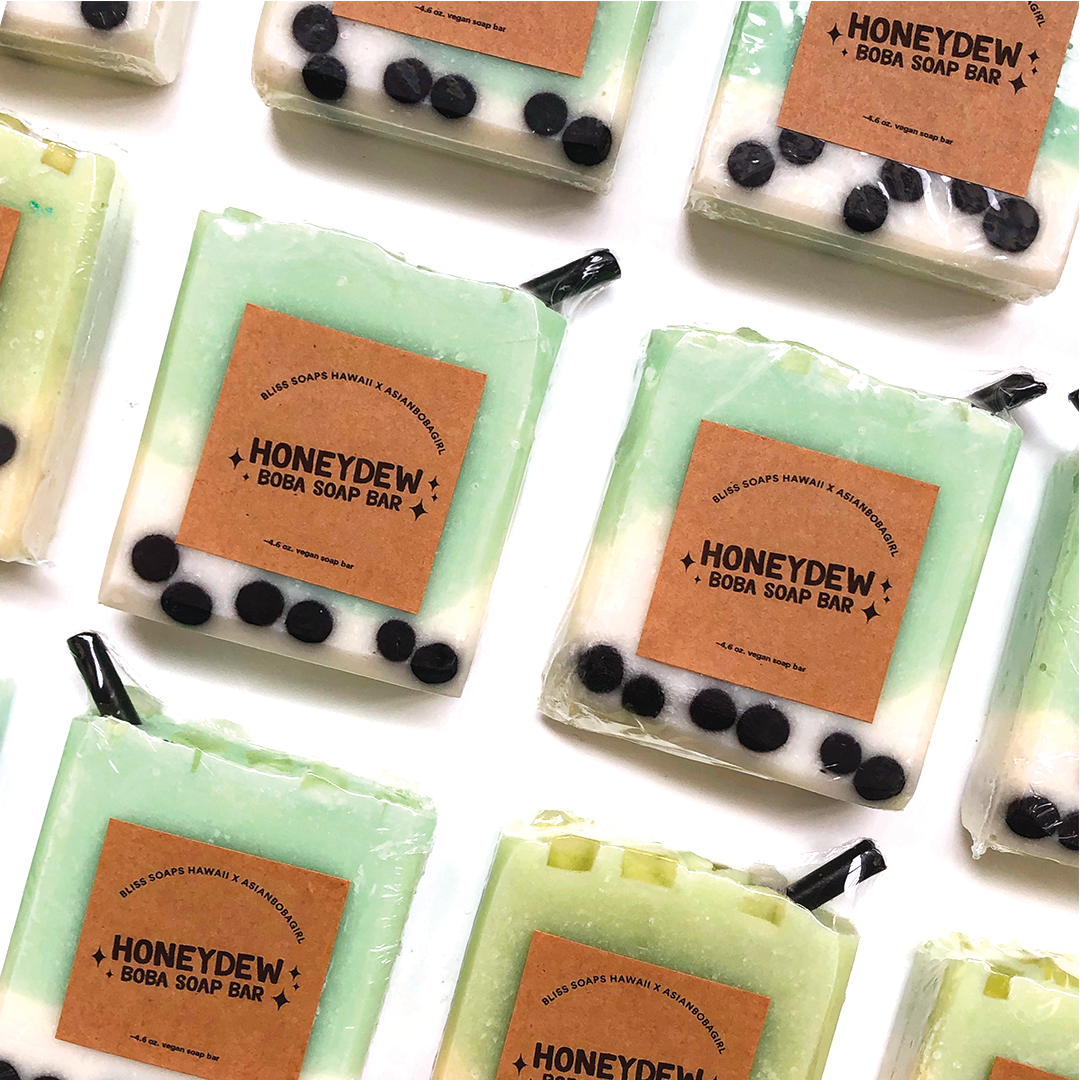 Handmade Honeydew Boba Soap