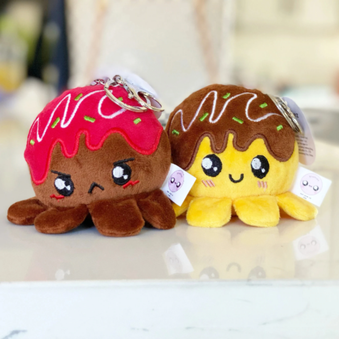 Takoyaki Plush Keychain